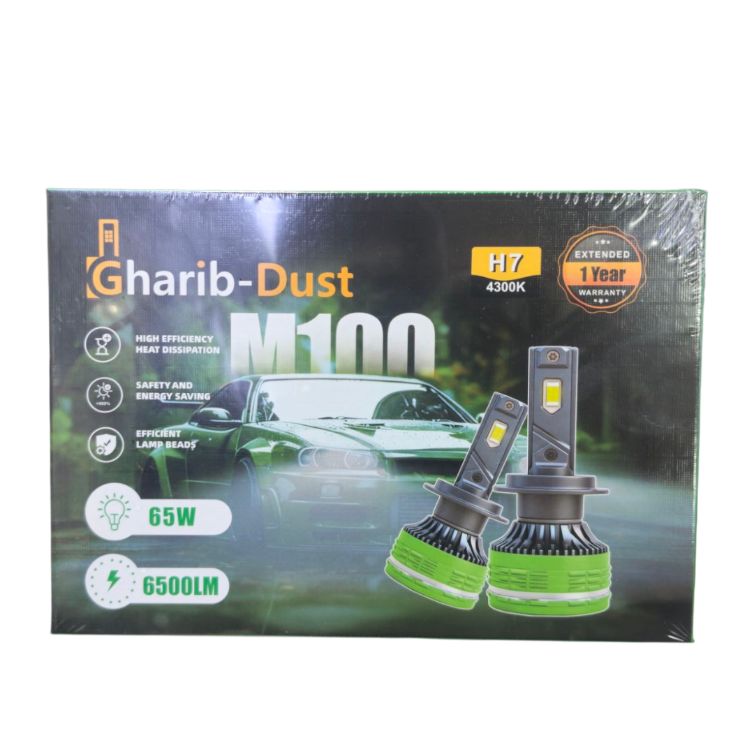 هدلایت مدل M100 pro 130W پایه H1 رنگ آفتابی