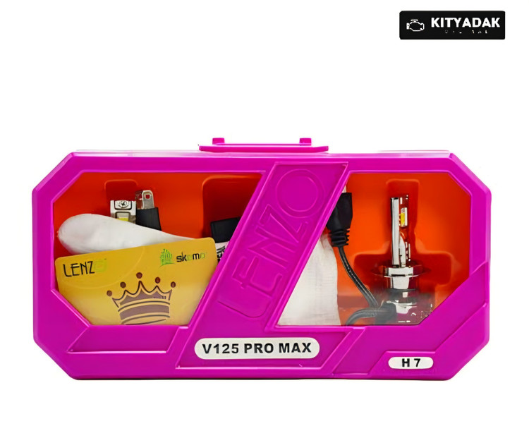 هدلایت V125 Pro Max پایه H1 لنزو Lenzo