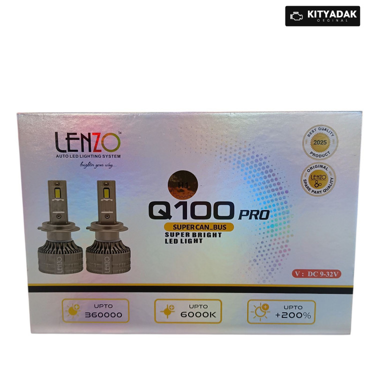 هدلایت Q100 پایه H4 لنزو Lenzo