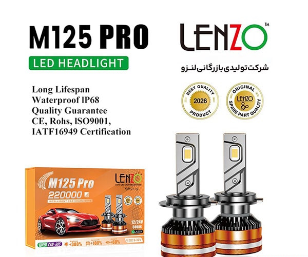 هدلایت M125 Pro پایه H1 لنزو Lenzo