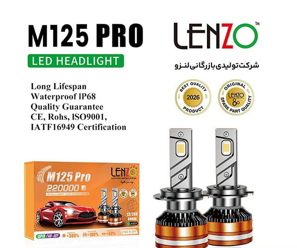 هدلایت M125 Pro پایه H1 لنزو Lenzo