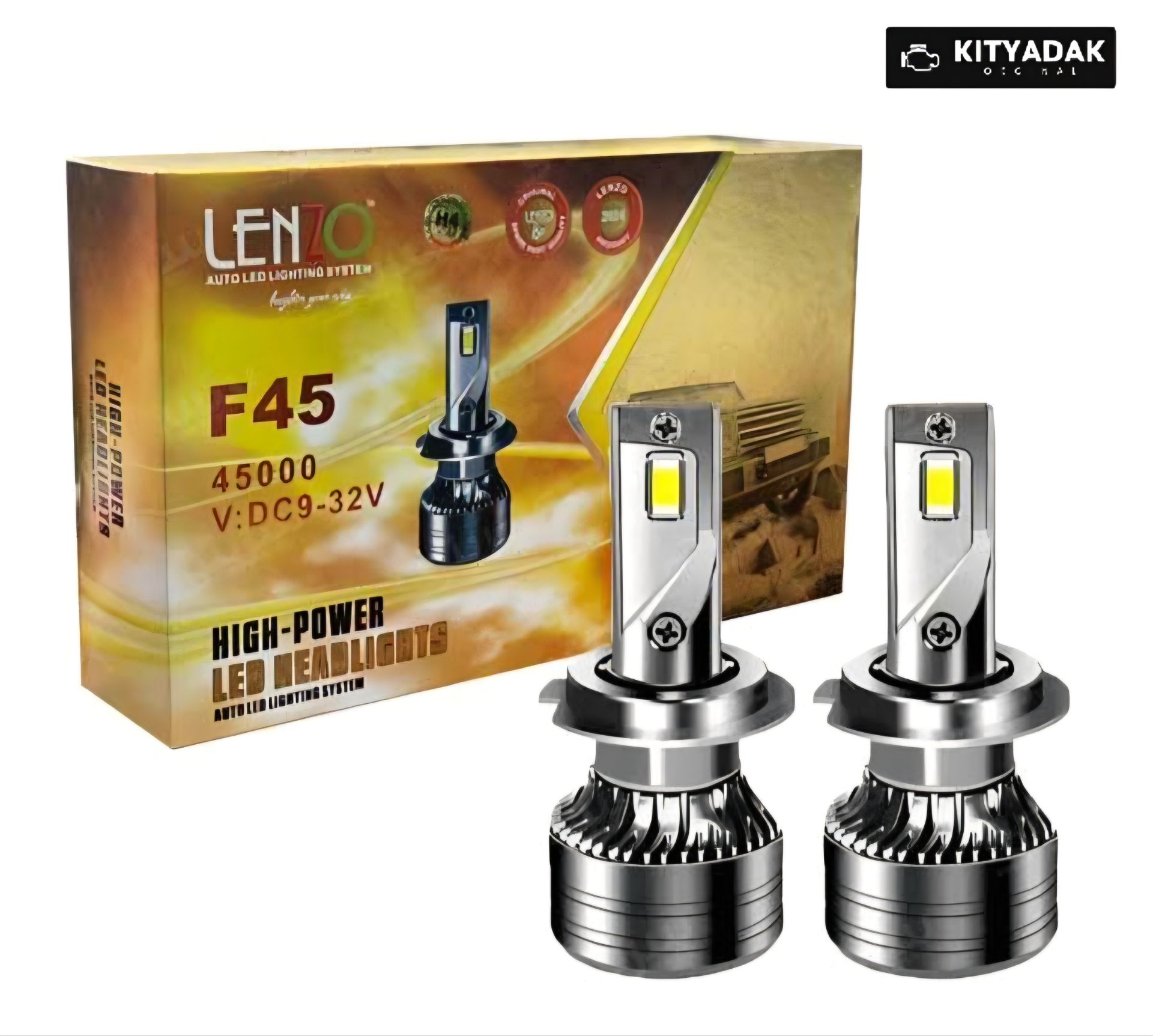 هدلایت F45 پایه H4 لنزو Lenzo