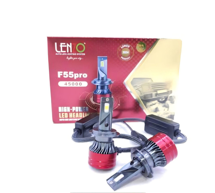 هدلایت F55 Pro پایه H4 لنزو Lenzo