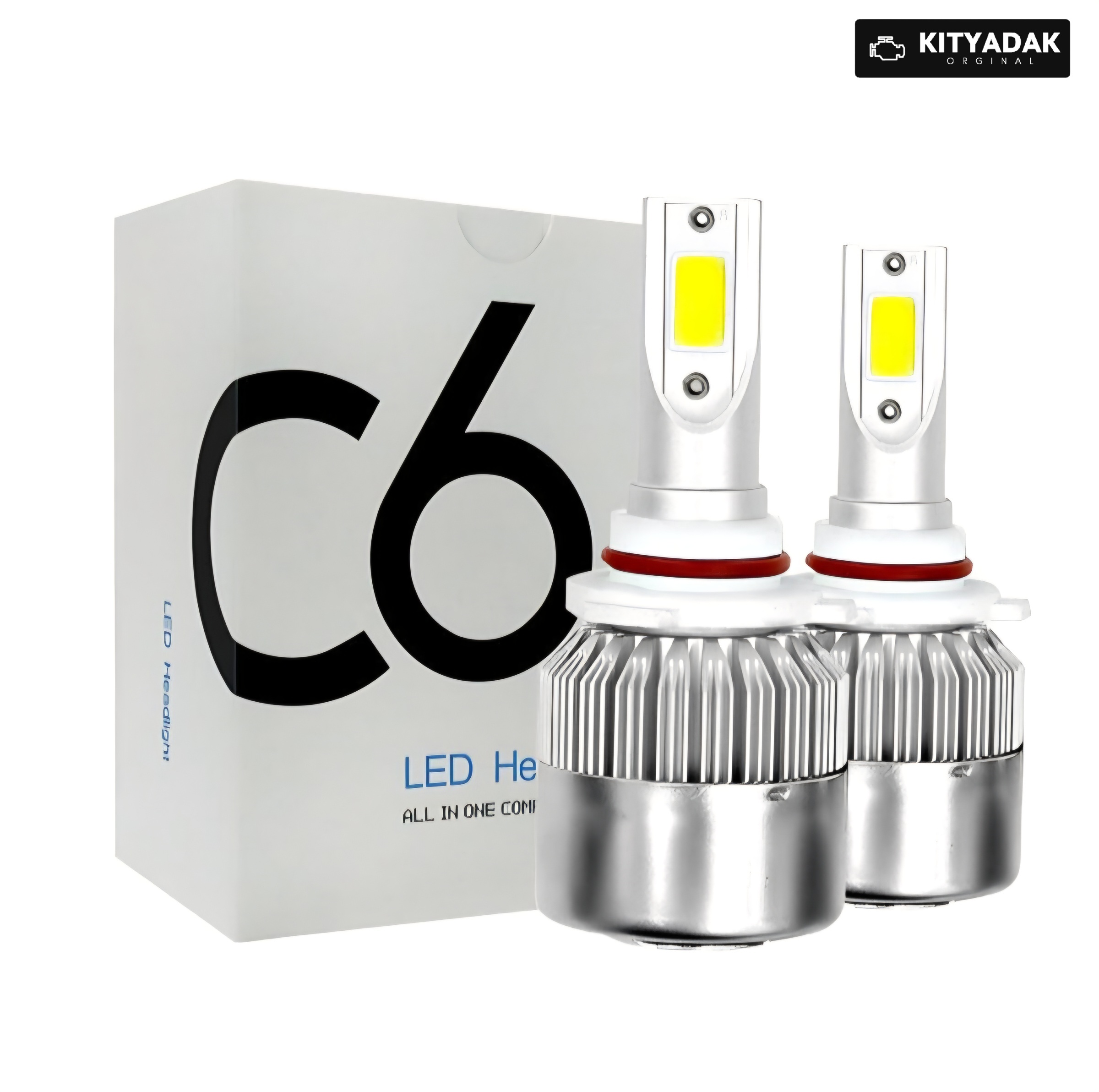 هدلایت C6 پایه H4 بسته دو عددی