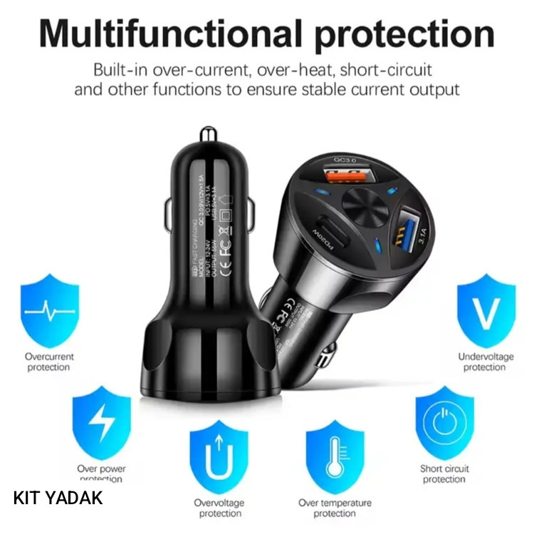 شارژر فندکی 55 وات پی دی مدل Normal CHARGER 55W