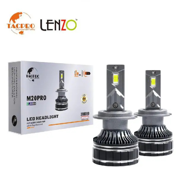 هدلایت آفتابی M20 Pro پایه H4 لنزو Lenzo